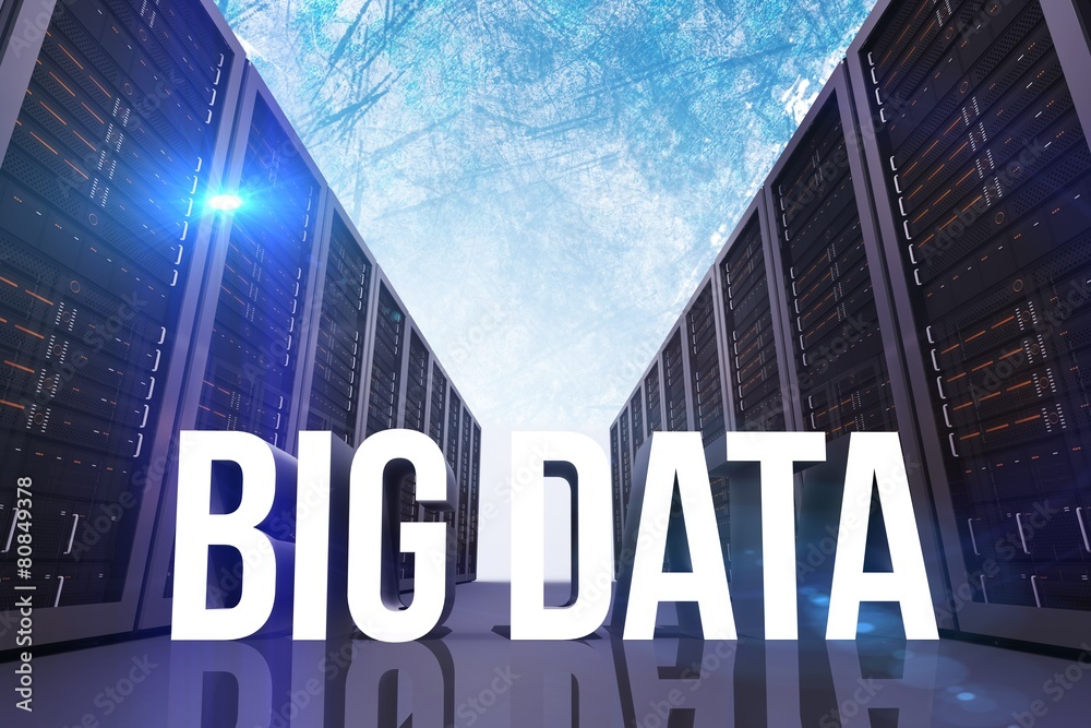 Aufkleber composite image of big data