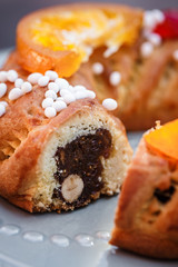 Buccellato, a Sicilian cake filled with blended figs and nuts