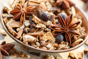 Spices for vin brule