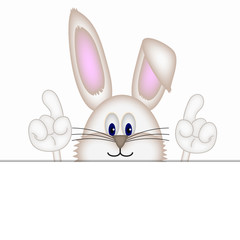 funny easter bunny cartoon comic illustration placeholder
