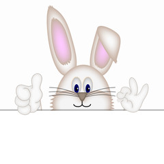 funny easter bunny cartoon comic illustration placeholder