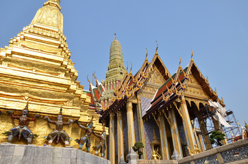 A golden pagoda, Grand Palace, Bangkok