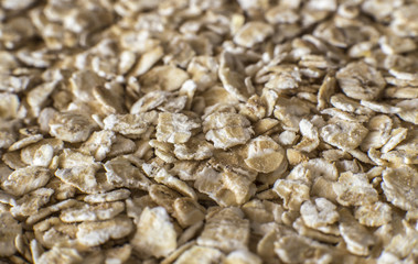 Oat flakes background - macro photo