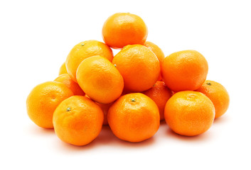 tangerine or mandarin fruit isolated 