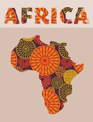 Africa - patterned map