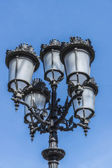 Fototapeta na wymiar Street Light in Barcelona