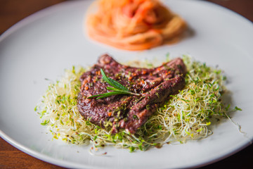 Rack of Lamb with Pasta