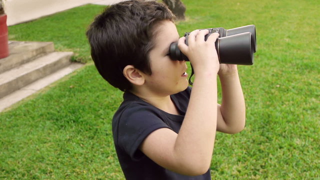 Kid with Binoculars