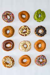 Colorful and tasty donuts