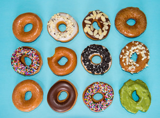 Colorful and tasty donuts