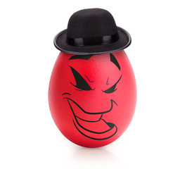 Emotion concept isolated on white