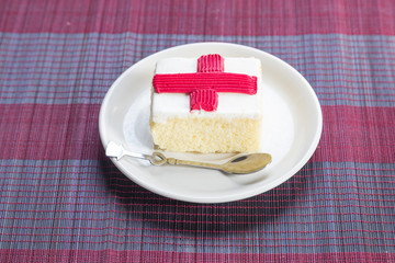 England Flage Football cake