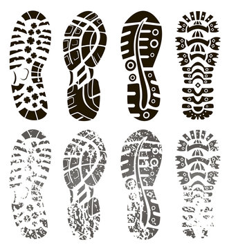 Footprints vector