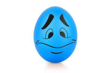 Emotion concept isolated on white