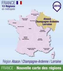 France - carte des regions 06
