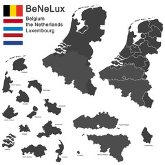 BeNeLux countries - obrazy, fototapety, plakaty