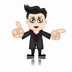 Ben Boy Vampire Cartoon Illustration Comic Magic