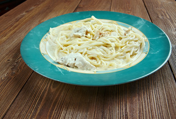 Spaghetti with chicken