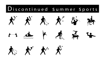 Set of 16 Discontinued Summer Sport Icons