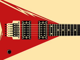Naklejka premium Electric guitar, vector