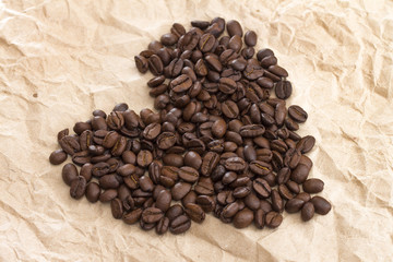 coffee on the white background