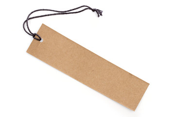 label on the white background