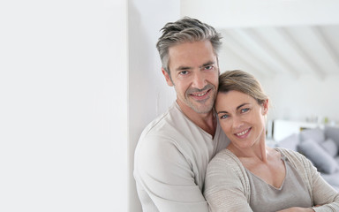 Portrait of mature couple being happy