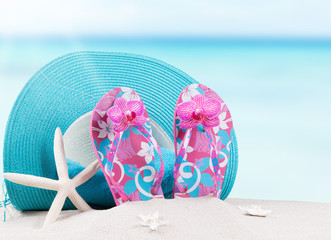 summer accessories, Summer concept