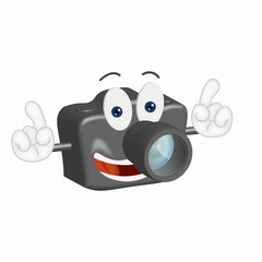 Funny Camera Illustration Cartoon Comic photo