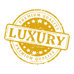 Damaged round  stamp with inscription - luxury premium quality