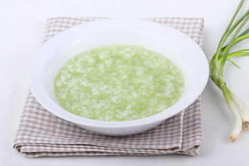 Rice pudding  in an individual bowl