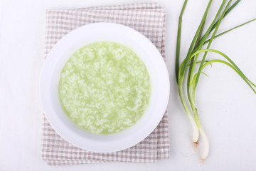 Rice pudding  in an individual bowl
