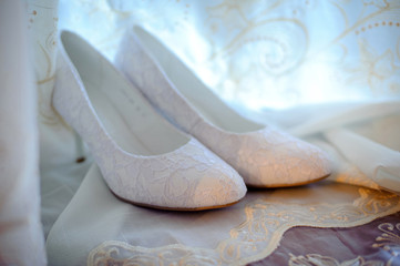Fototapeta na wymiar bridal shoes
