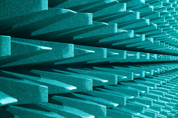 Anechoic electromagnetic or sound chamber