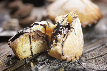 Choccolate home made pastry muffin