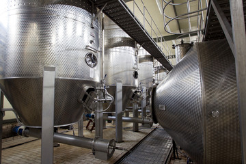 Wine Factory Aluminum Barrels