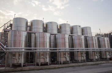Wine Factory Aluminum Barrels