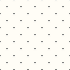 Seamless pattern with hearts