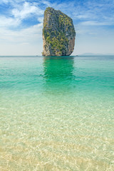 Panele Szklane Podświetlane  Bezludna tropikalna wyspa, Tajlandia.