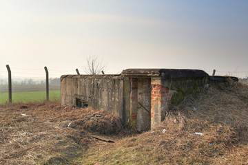 An old WWII bunker near Lostau, Saxony-Anhalt, Germany. The image was created using a HDR technique