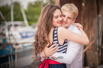 Fototapeta premium hug couple back