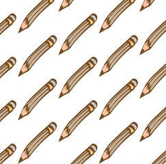 pattern cartoon wooden pen