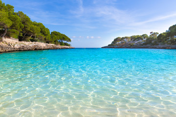 Fototapeta na wymiar Majorca Cala Gran Dor beach in Mallorca Santanyi