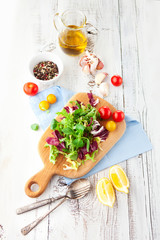 Ingredients for salad