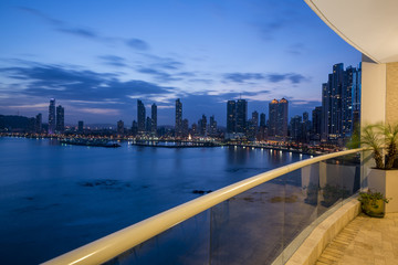 Fototapeta na wymiar City skyline at Panama City, Panama, Central America