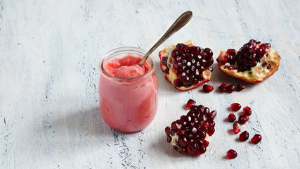 lemon and pomegranate curd