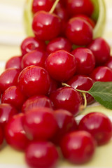 Organic Cherries in a Bowl