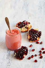 lemon and pomegranate curd