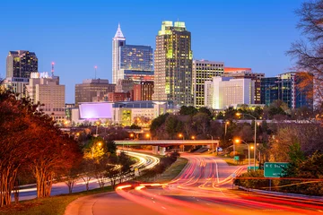 Zelfklevend Fotobehang Raleigh, North Carolina, USA Skyline © SeanPavonePhoto