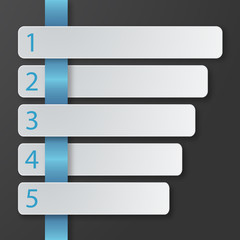 Fototapeta premium Modern flat minimalistic infographic template